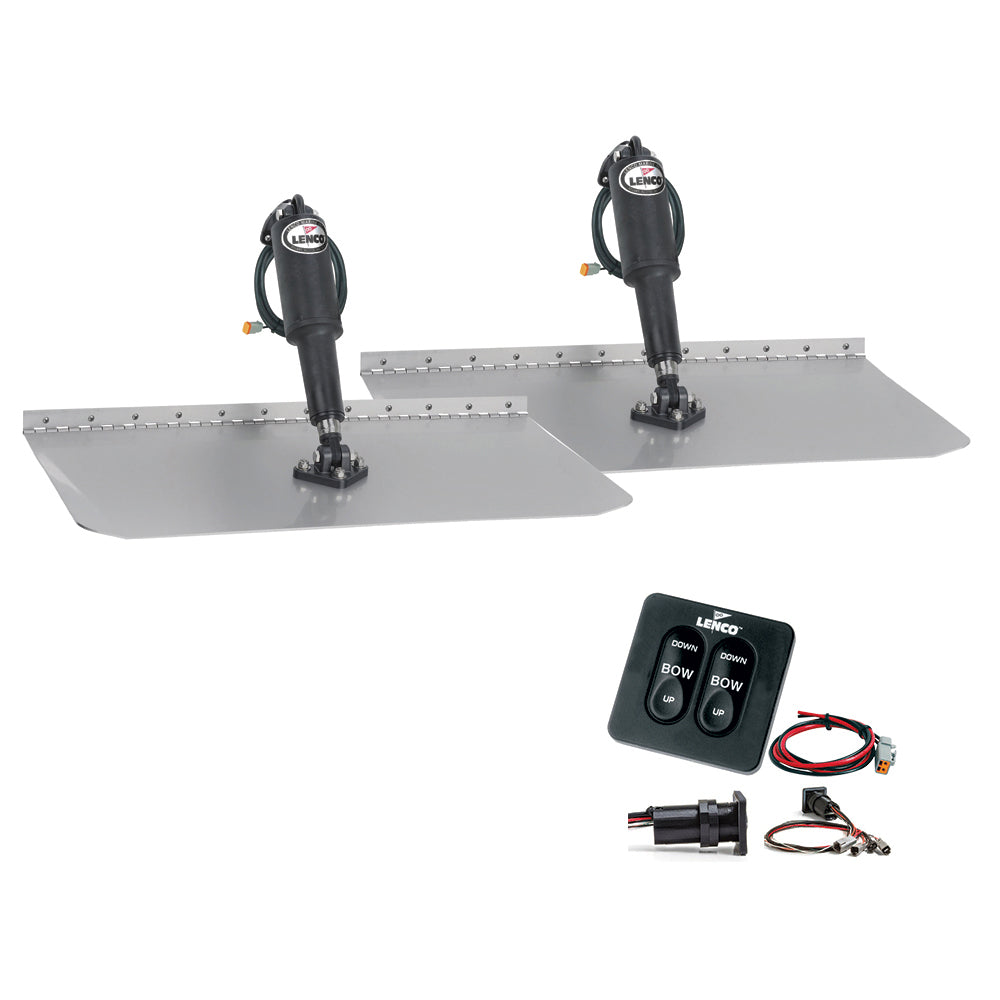 Lenco 12" x 18" Standard Trim Tab Kit w/Standard Tactile Switch Kit 12V OutdoorUp