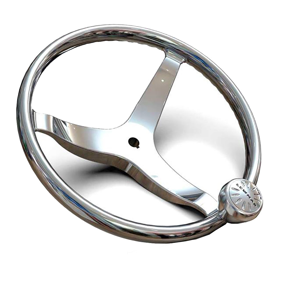 Lewmar 3 Spoke 13.5" Steering Wheel w/Power-Grip Knob OutdoorUp