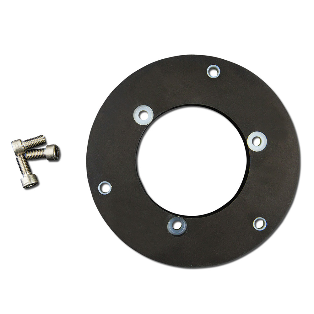 Lopolight Circular Baseplate f/Horizontal Mount Lights - Aluminum - Black OutdoorUp