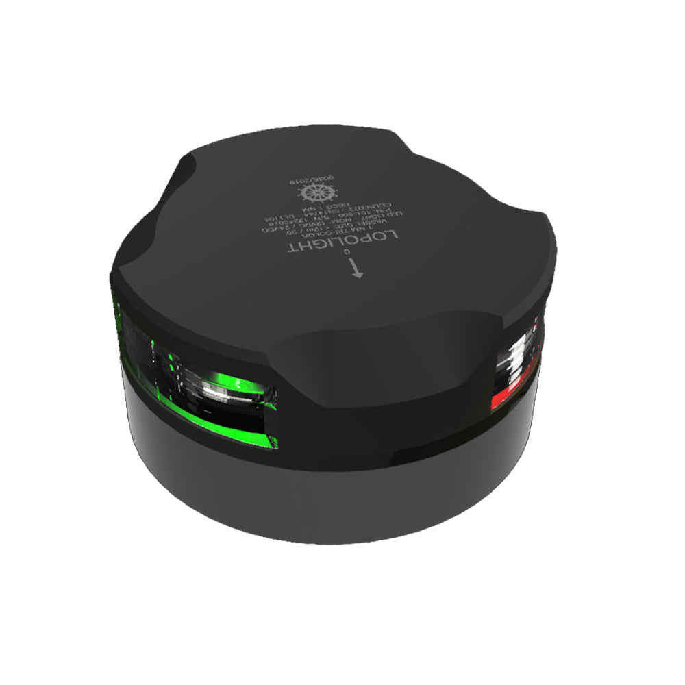 Lopolight Series 101-005 - Tri-Color Navigation Light - 1NM - Horizontal Mount -Black Housing OutdoorUp