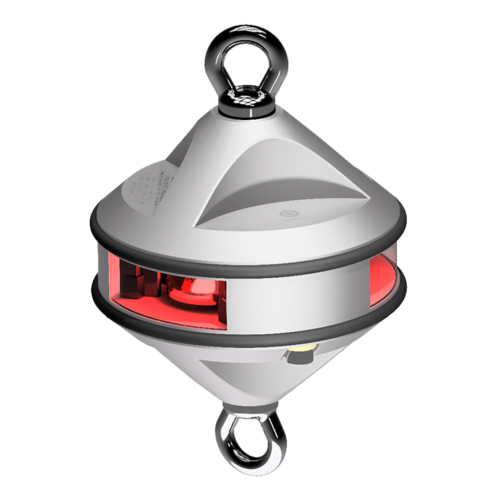 Lopolight Series 200-014 - Hoist Light - 2NM - Red - Silver Housing OutdoorUp