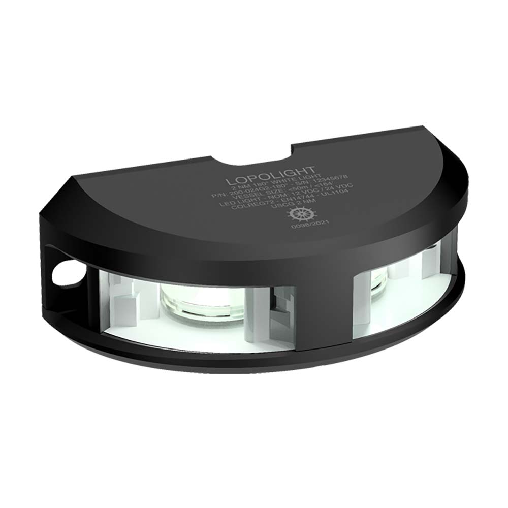 Lopolight Series 200-024 - Navigation Light - 2NM - Vertical Mount - White - Black Housing OutdoorUp