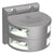 Lopolight Series 301-011 - Double Stacked Masthead Light - 5NM - Vertical Mount - White - Silver Housing OutdoorUp