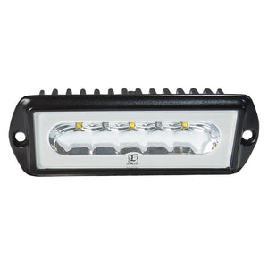 Lumitec Capri2 - Flush Mount LED Flood Light - Black Housing - 2-Color White/Blue Dimming OutdoorUp