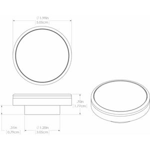 Lumitec Halo Flush Mount Down Light Spectrum RGBW - White Housing OutdoorUp