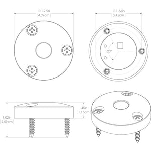 Lumitec High Intensity "Anywhere" Light - Brushed Housing - White Non-Dimming OutdoorUp