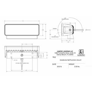 Lumitec Maxillume h60 - Trunnion Mount Flood Light - White Dimming - White Housing OutdoorUp