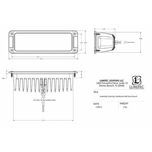 Lumitec Maxillumeh60 - Flush Mount Flood Light - White Housing - White Dimming OutdoorUp