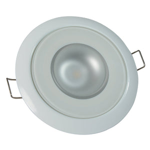 Lumitec Mirage - Flush Mount Down Light - Glass Finish/White Bezel - White Non-Dimming OutdoorUp