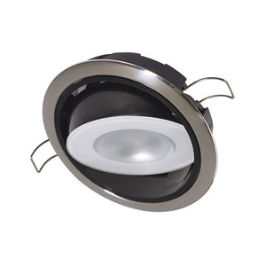 Lumitec Mirage Positionable Down Light - White Dimming, Red/Blue Non-Dimming - Polished Bezel OutdoorUp