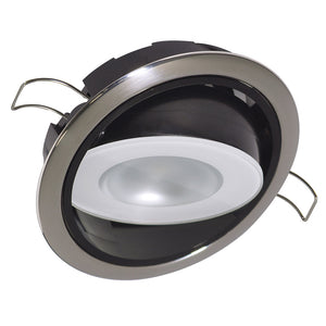 Lumitec Mirage Positionable Down Light - White Dimming, Red/Blue Non-Dimming - Polished Bezel OutdoorUp