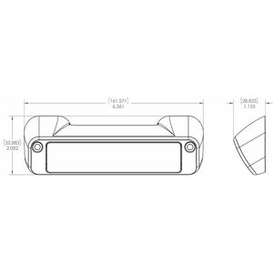 Lumitec Perimeter Light - White Finish - White/Red Dimming OutdoorUp