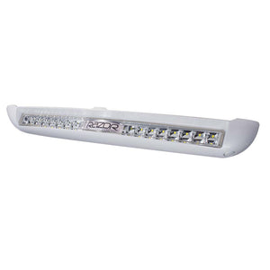 Lumitec Razor Light Bar - Flood - White Housing w/Inverted Logo Flush Mount OutdoorUp