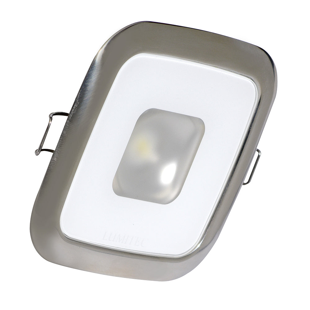 Lumitec Square Mirage Down Light - Spectrum RGBW Dimming - Polished Bezel OutdoorUp