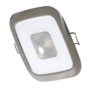 Lumitec Square Mirage Down Light - White Dimming, Red/Blue Non-Dimming - Polished Bezel OutdoorUp