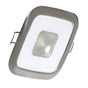 Lumitec Square Mirage Down Light - White Dimming, Red/Blue Non-Dimming - Polished Bezel OutdoorUp