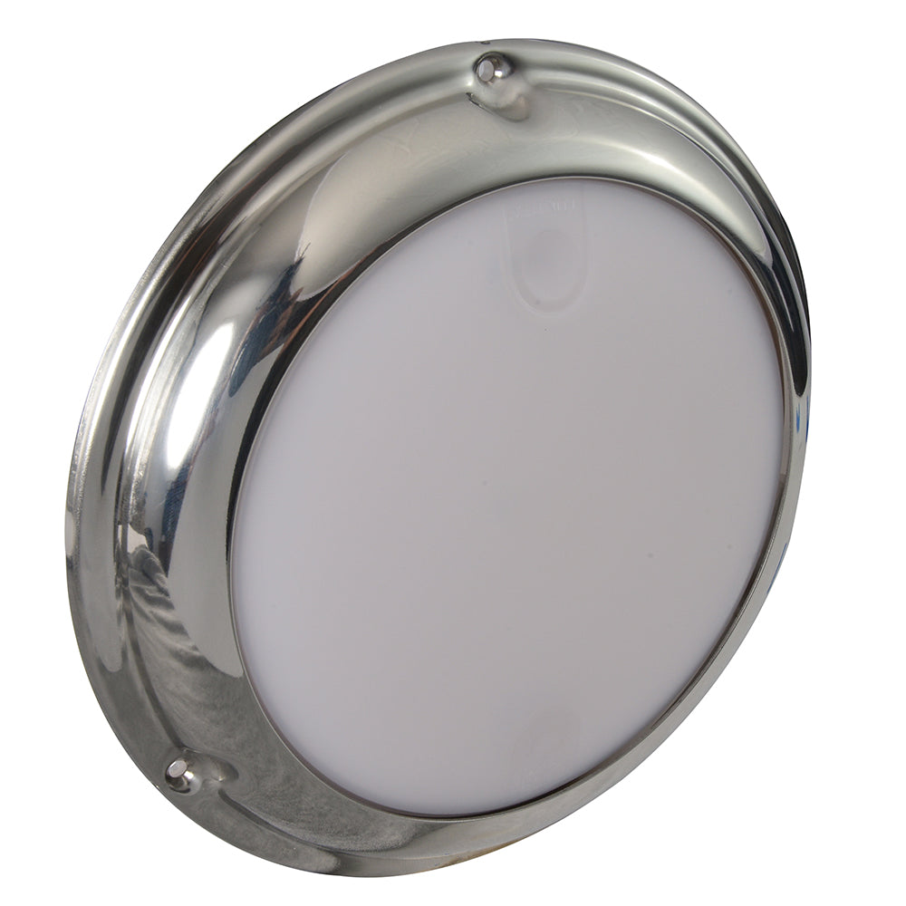 Lumitec TouchDome - Dome Light - Polished SS Finish - 2-Color White/Blue Dimming OutdoorUp