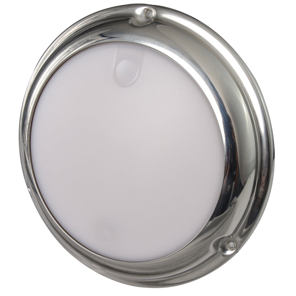 Lumitec TouchDome - Dome Light - Polished SS Finish - 2-Color White/Blue Dimming OutdoorUp