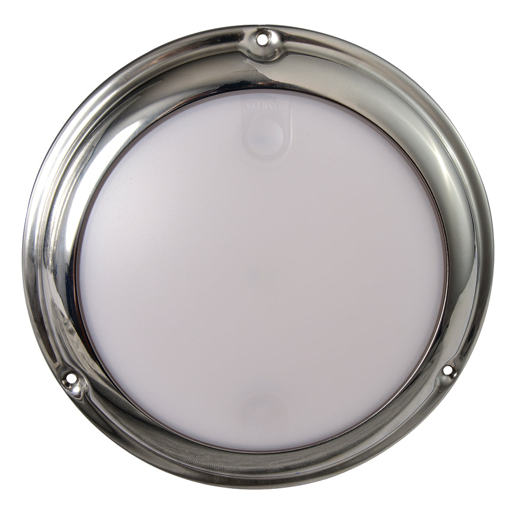Lumitec TouchDome - Dome Light - Polished SS Finish - 2-Color White/Blue Dimming OutdoorUp