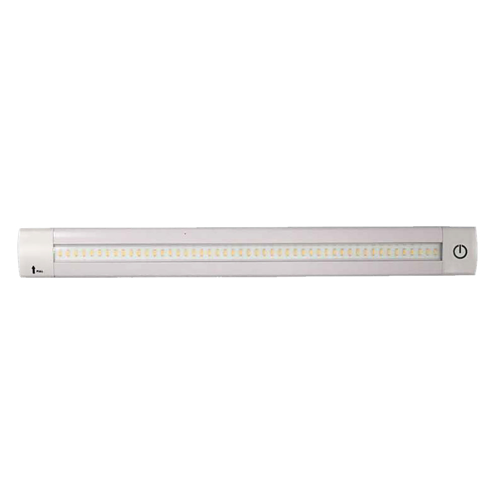 Lunasea Adjustable Linear LED Light w/Built-In Dimmer - 12" Length, 12VDC, Warm White w/ Switch OutdoorUp
