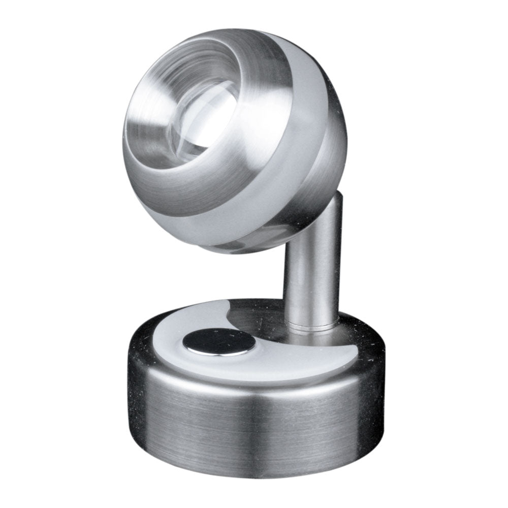 Lunasea Wall Mount LED Light w/Clear Ring & Touch Dimming - Warm White/Brushed Nickel Finish OutdoorUp