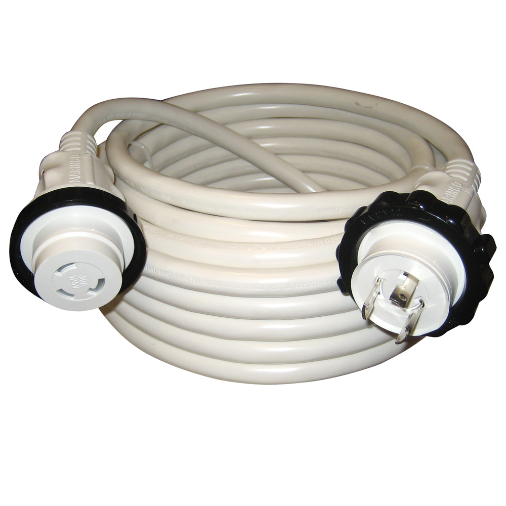 Marinco 30A 125V Molded Standard Cordset - White - 50' OutdoorUp