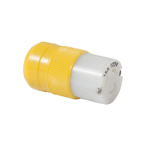 Marinco Locking Connector - 15A, 125V - Yellow OutdoorUp