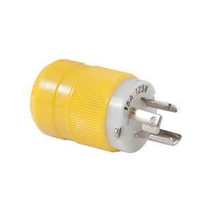 Marinco Locking Plug - 15A, 125V - Yellow OutdoorUp