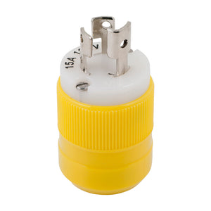 Marinco Locking Plug - 15A, 125V - Yellow OutdoorUp