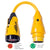 Marinco P503-30 EEL 30A-125V Female to 50A-125V Male Pigtail Adapter - Yellow OutdoorUp