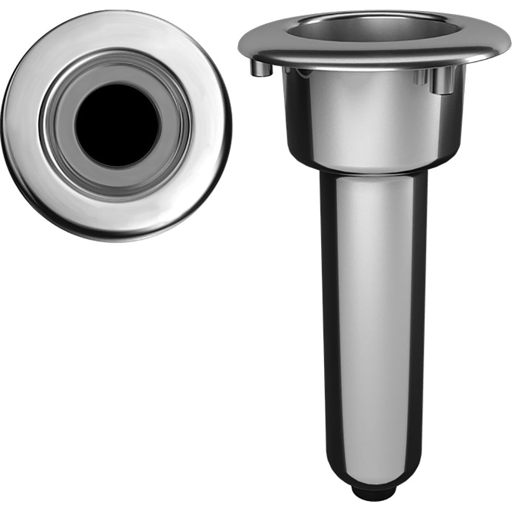Mate Series Elite Screwless Stainless Steel 0 Rod  Cup Holder - Drain - Round Top OutdoorUp