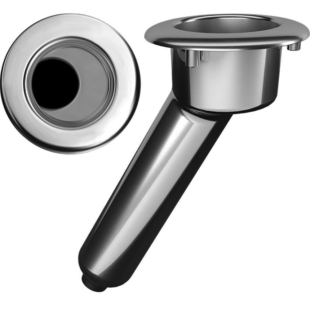 Mate Series Elite Screwless Stainless Steel 30 Rod  Cup Holder - Drain - Round Top OutdoorUp