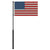 Mate Series Flag Pole - 36" w/USA Flag OutdoorUp