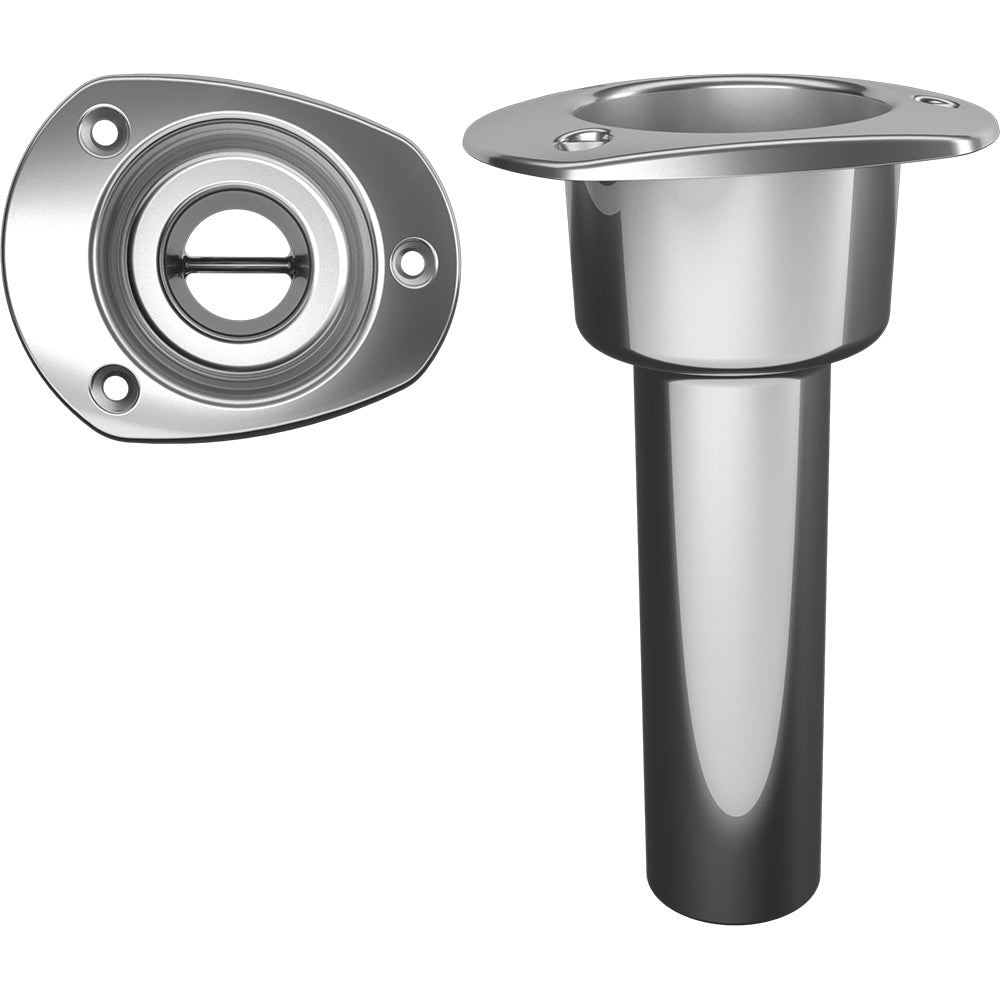 Mate Series Stainless Steel 0 Rod  Cup Holder - Open - Oval Top OutdoorUp
