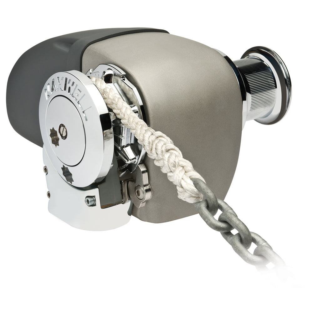 Maxwell HRC 10-8 Rope Chain Horizontal Windlass 5/16" Chain, 5/8" Rope 12V, with Capstan OutdoorUp
