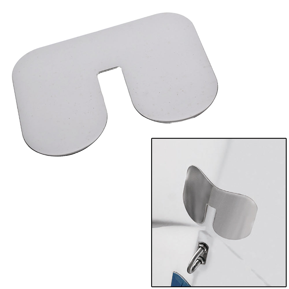 Megaware ScuffBuster Standard with Notch - 5.75" x 4.5" - Notched Bowguard - 22G - Stainless Steel OutdoorUp