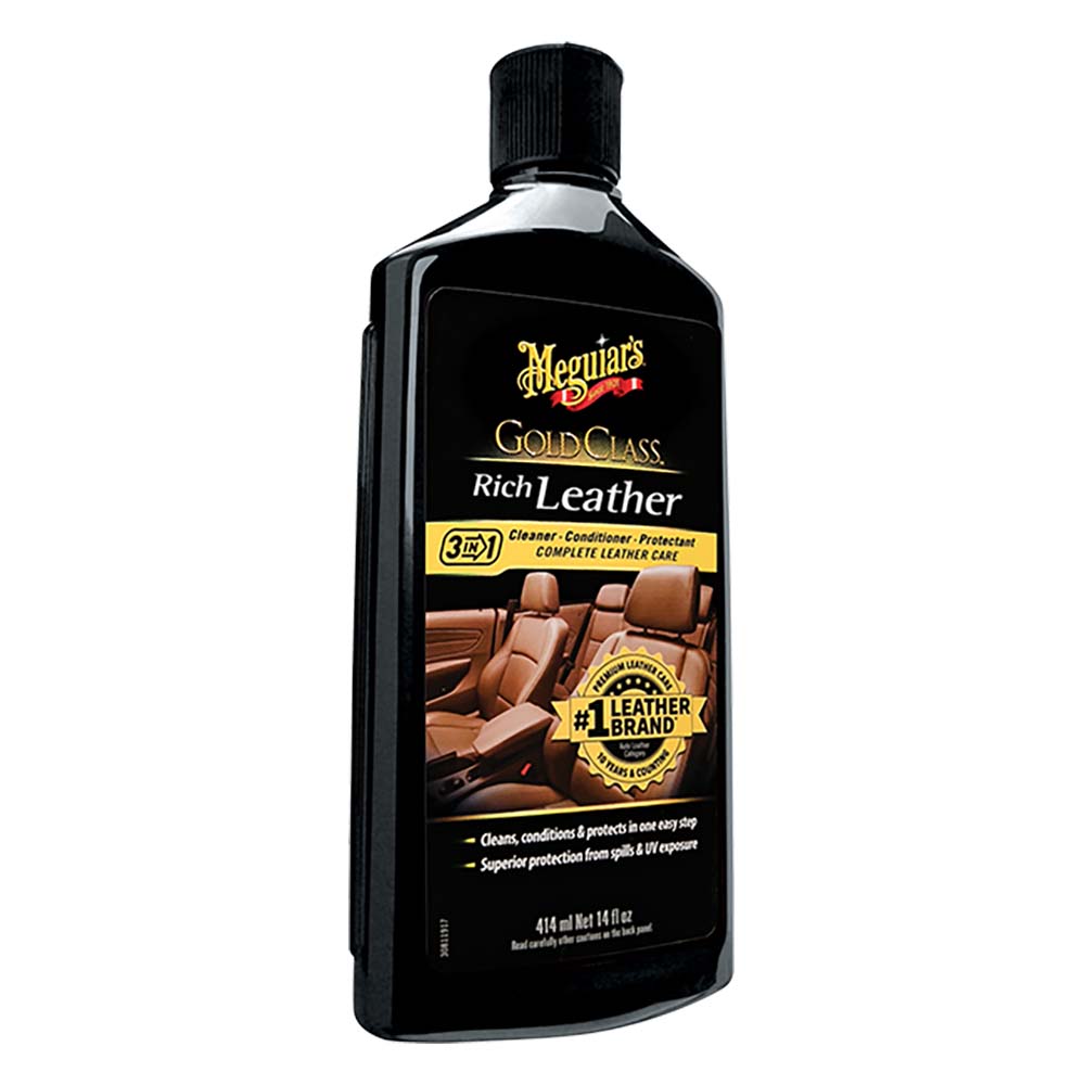 Meguiars Gold Class Rich Leather Cleaner  Conditioner - 14oz OutdoorUp