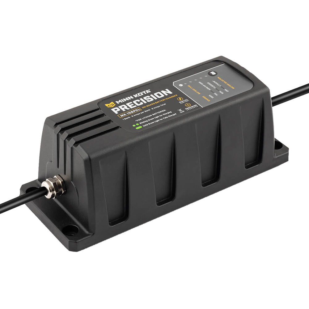 Minn Kota On-Board Precision Charger MK-106 PCL 1 Bank x 6 AMP LI Optimized Charger OutdoorUp