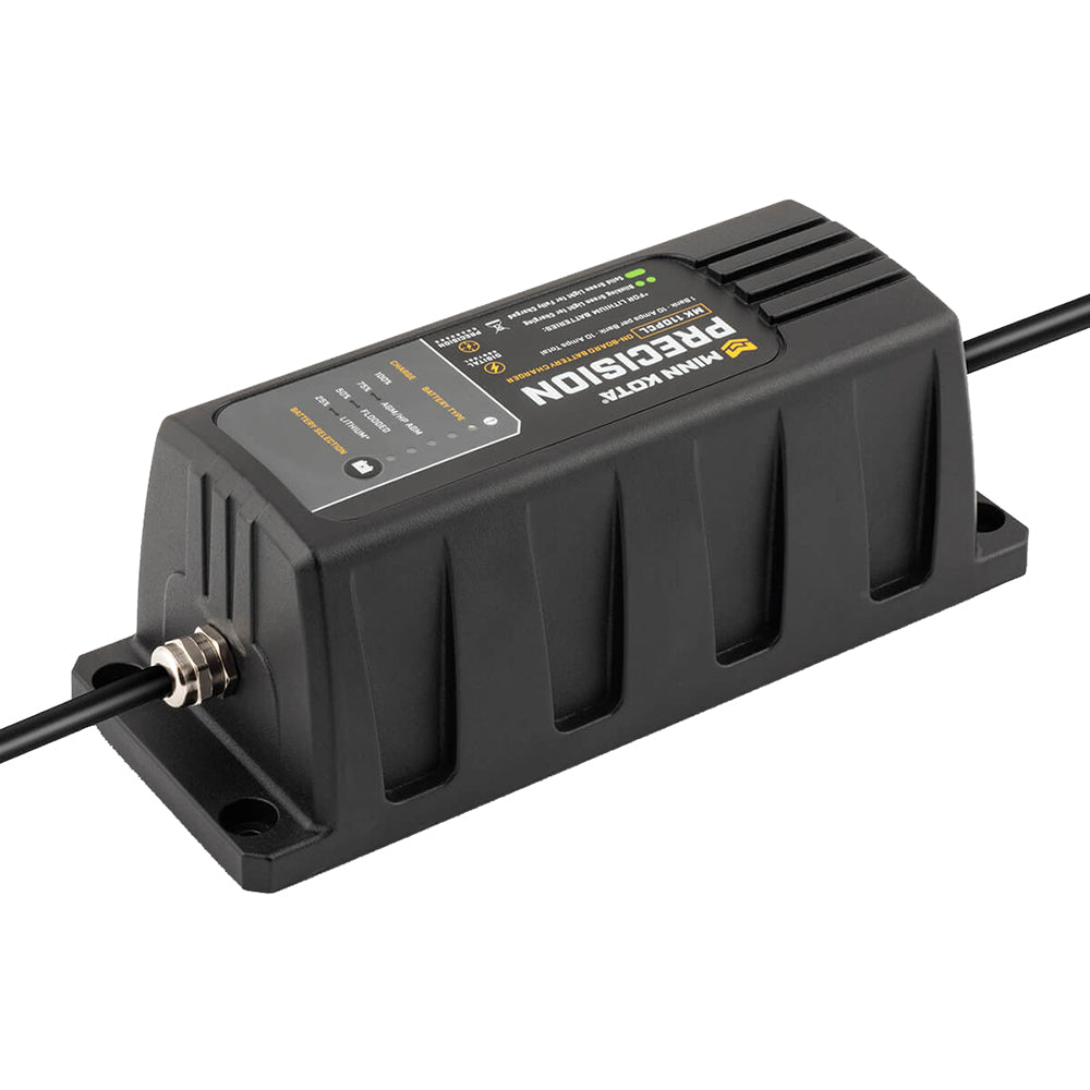 Minn Kota On-Board Precision Charger MK-110 PCL 1 Bank x 10 AMP LI Optimized Charger OutdoorUp