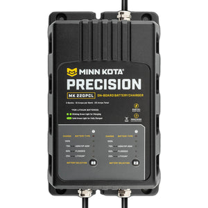 Minn Kota On-Board Precision Charger MK-220 PCL 2 Bank x 10 AMP LI Optimized Charger OutdoorUp