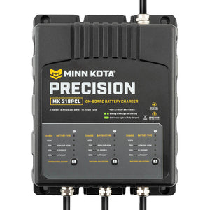 Minn Kota On-Board Precision Charger MK-318 PCL 3 Bank x 6 AMP LI Optimized Charger OutdoorUp