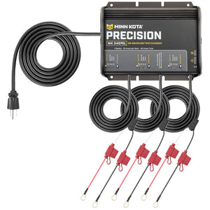 Minn Kota On-Board Precision Charger MK-345 PCL 3 Bank x 15 AMP LI Optimized Charger OutdoorUp