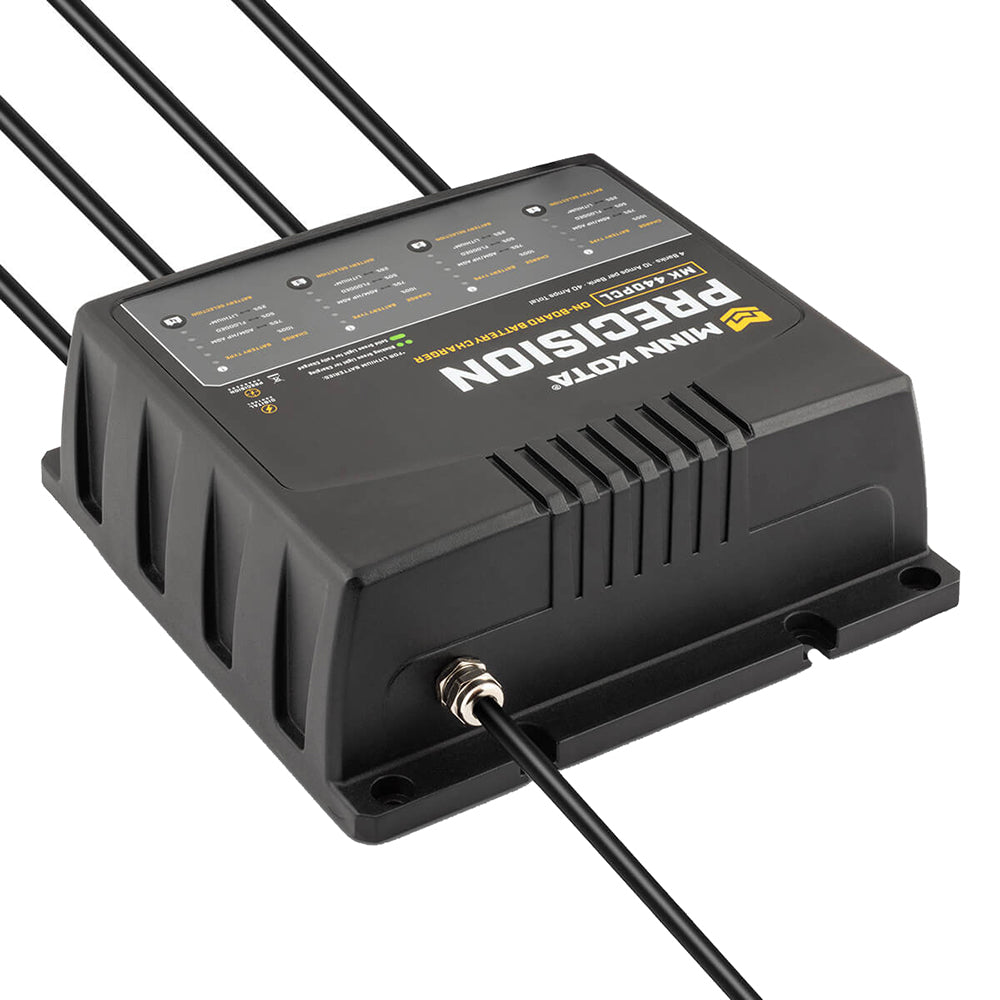 Minn Kota On-Board Precision Charger MK-440 PCL 4 Bank x 10 AMP LI Optimized Charger OutdoorUp