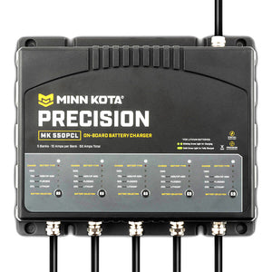 Minn Kota On-Board Precision Charger MK-550 PCL 5 Bank x 10 AMP LI Optimized Charger OutdoorUp