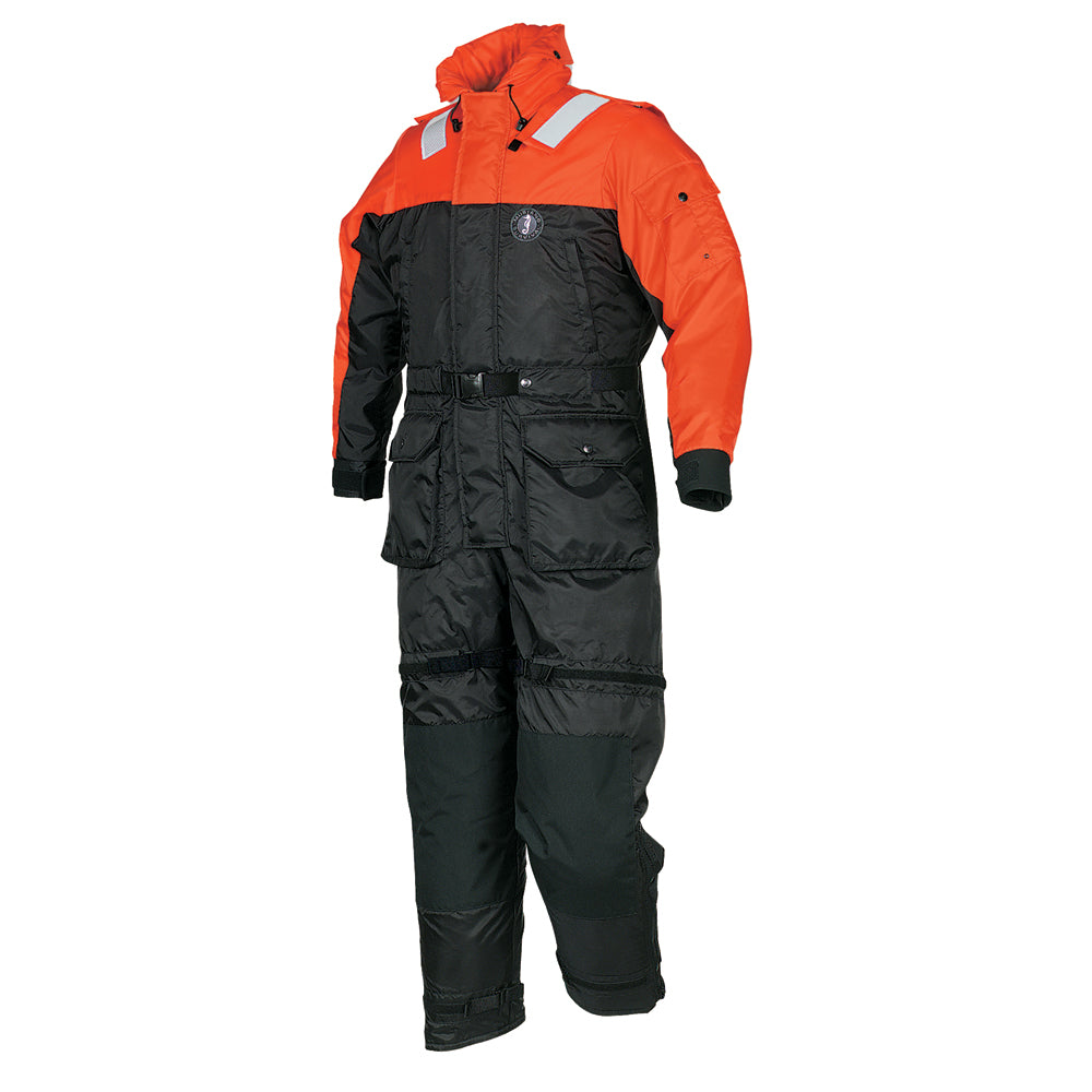 Mustang Deluxe Anti-Exposure Coverall  Work Suit - Orange/Black - Small OutdoorUp