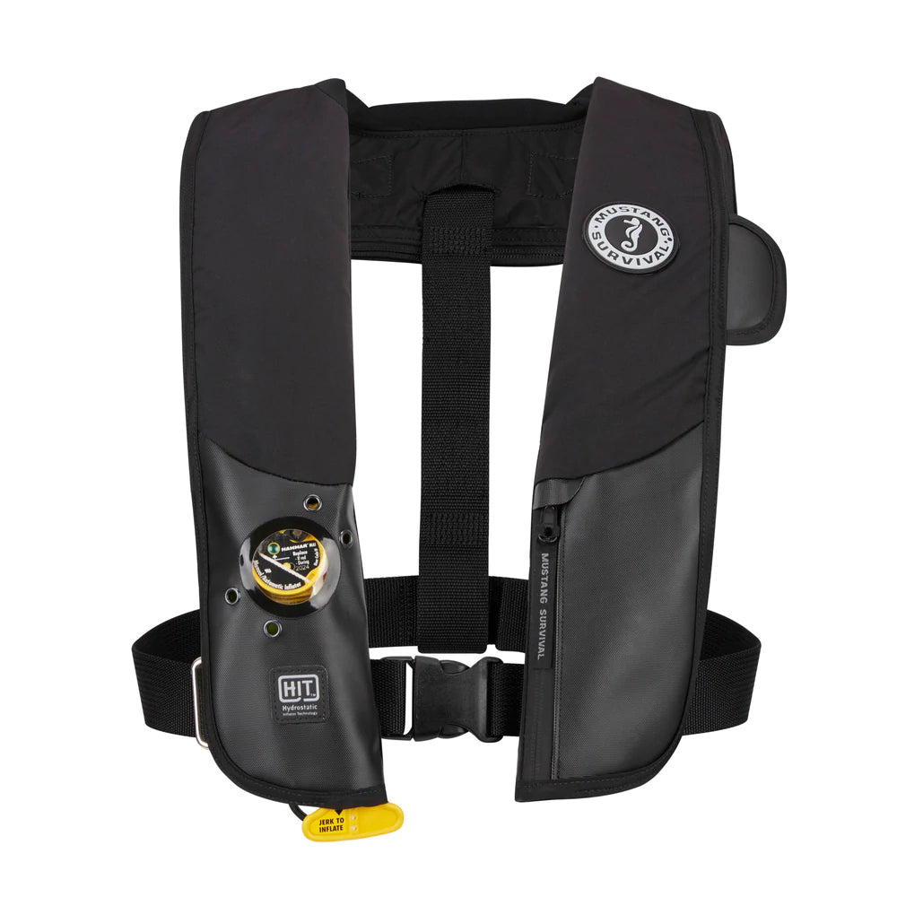 Mustang HIT Hydrostatic Inflatable PFD - Black - Automatic/Manual OutdoorUp