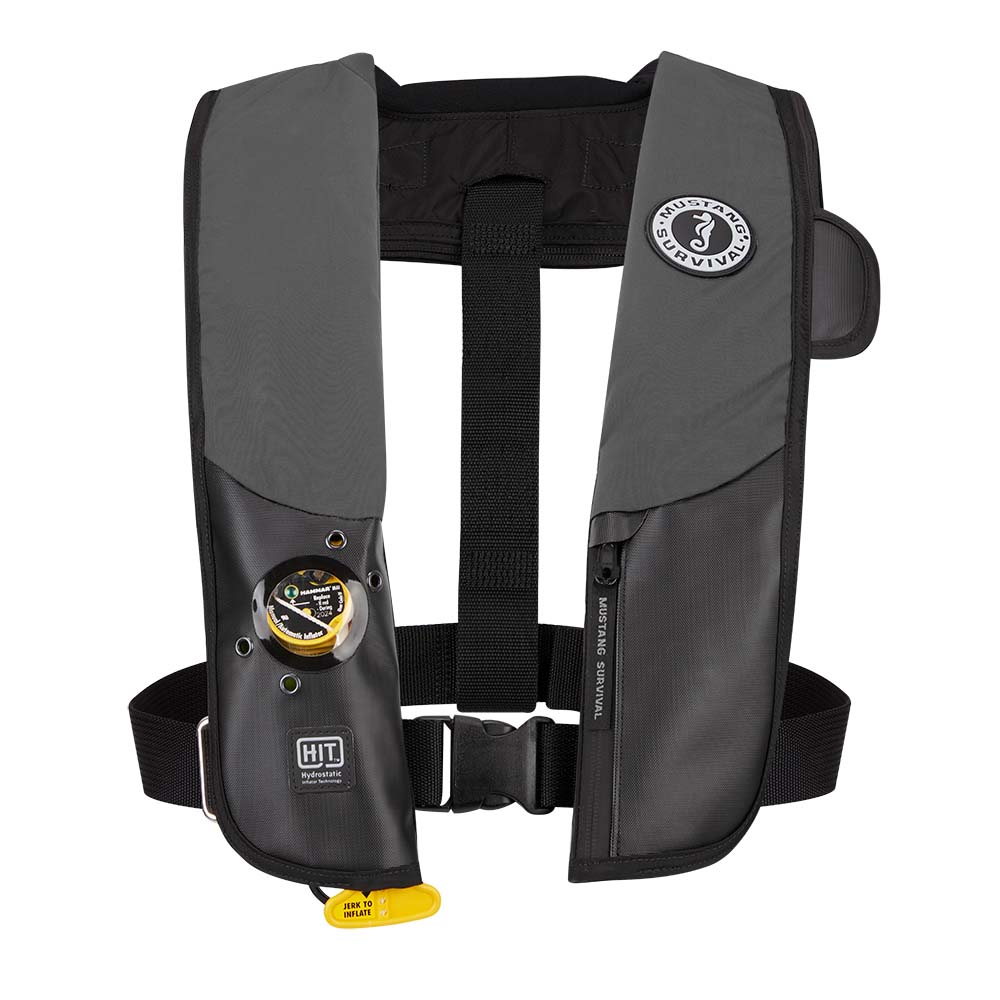 Mustang HIT Hydrostatic Inflatable PFD - Grey/Black - Automatic/Manual OutdoorUp