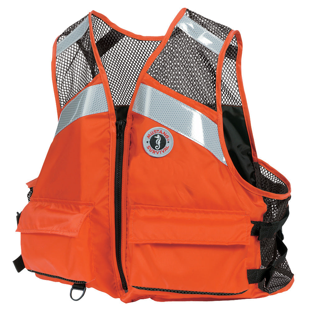 Mustang Industrial Mesh Vest - Orange - 4XL/5XL OutdoorUp