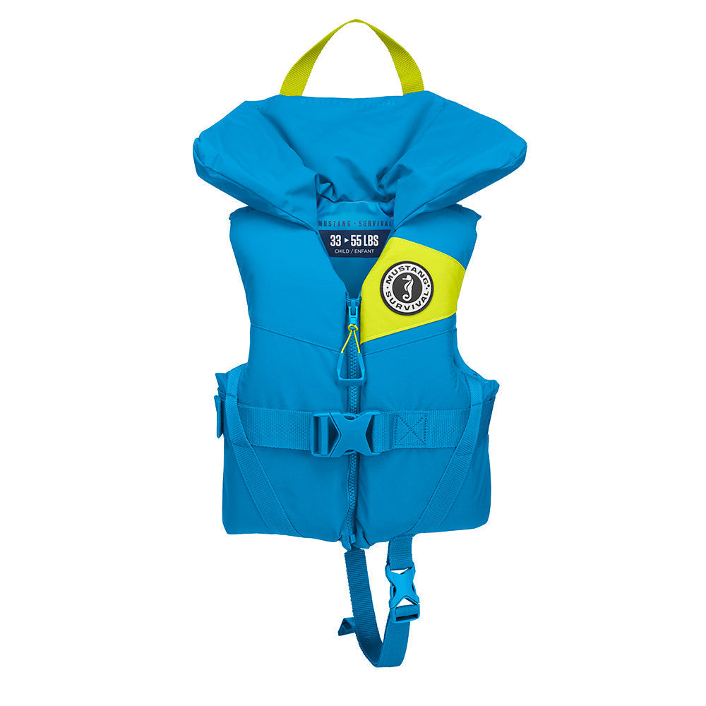 Mustang Lil Legends Child Foam Vest - Azure Blue OutdoorUp