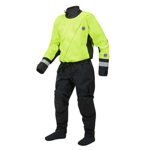 Mustang MSD576 Water Rescue Dry Suit - Fluorescent Yellow Green-Black - Large OutdoorUp